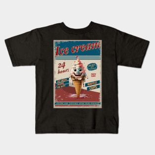 Ice Cream Vintage Kids T-Shirt